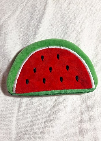 Renkli Karpuz Desenli Fermuarlı Cüzdan - Görsel 3