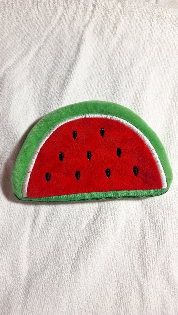 Renkli Karpuz Desenli Fermuarlı Cüzdan - Görsel 3