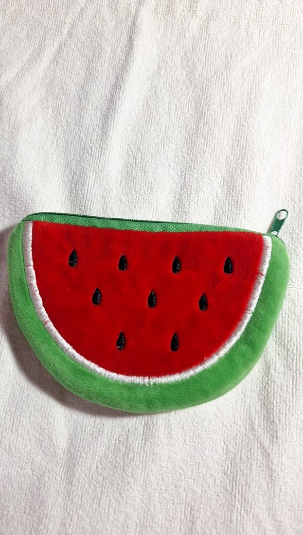 Renkli Karpuz Desenli Fermuarlı Cüzdan - Görsel 4