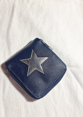 Mavi Deri Kadın Fermuarlı Cüzdan - Görsel 5