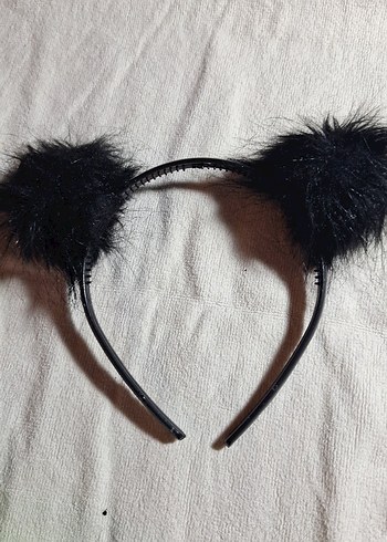 Kürklü Siyah Goth Çocuk Taç - Görsel 2