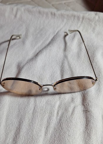 Bej Şeffaf Retro Kadın Gözlüğü - Görsel 4