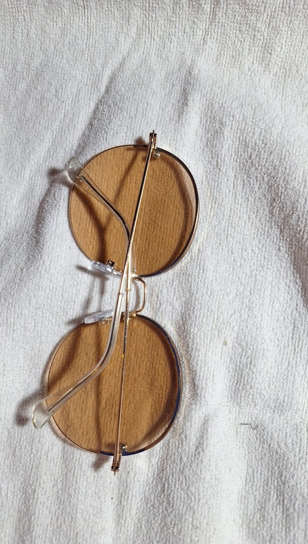 Bej Şeffaf Retro Kadın Gözlüğü - Görsel 3