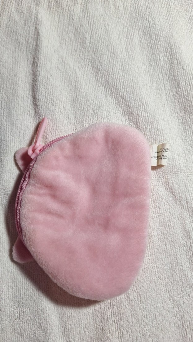 Pembe Kedi Figürlü Peluş Kedi Aksesuarı cuzdan - Görsel 3