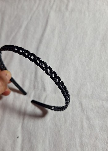 Siyah Elastik Rock Punk Saç tacı - Görsel 3