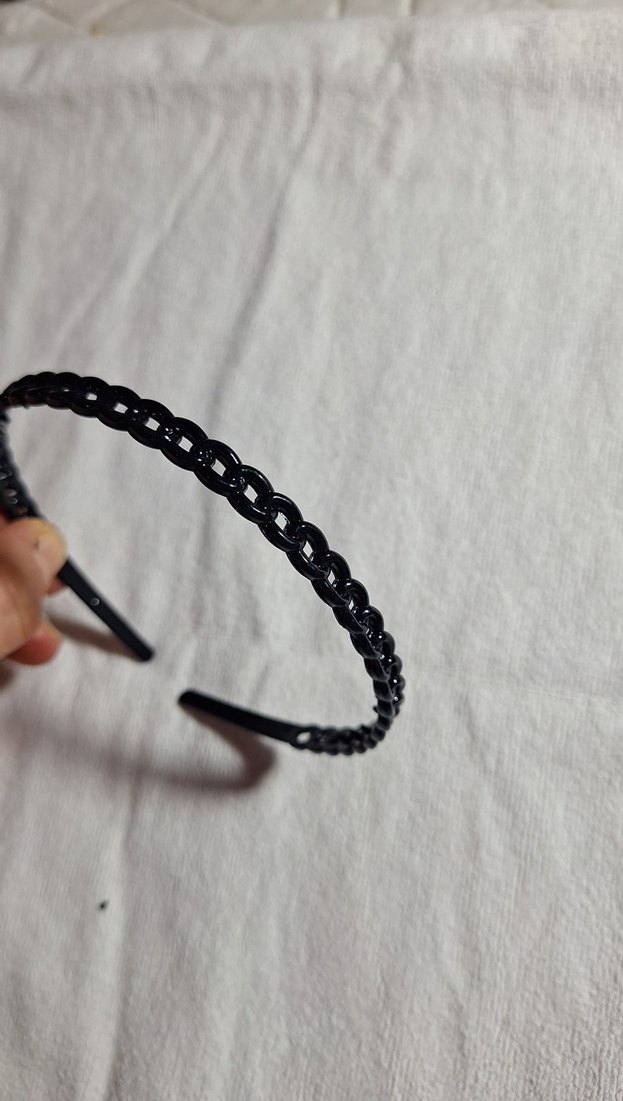 Siyah Elastik Rock Punk Saç tacı - Görsel 3