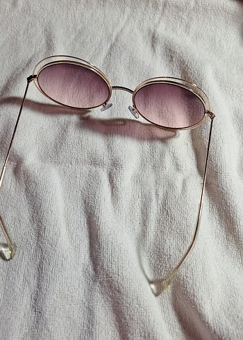 Şeffaf Pembe Yuvarlak Minimalist Kadın Gözlüğü - Görsel 2