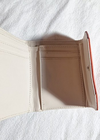 Bej Deri Kadın Cüzdanı Tokalı - Görsel 3