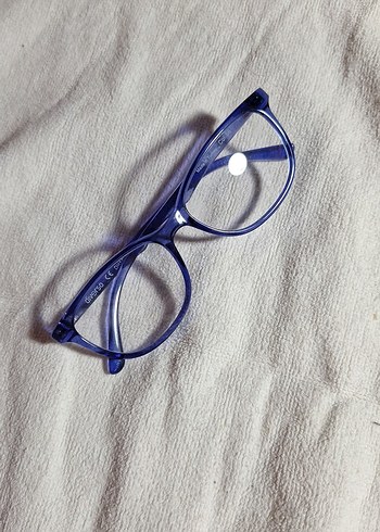 Şeffaf Mavi Minimalist Kadın Gözlüğü - Görsel 4