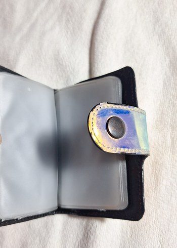 Kadın Parlak Mavi Bağlamalı kartlık - Görsel 4