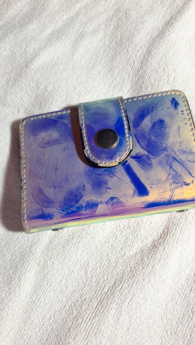 Kadın Parlak Mavi Bağlamalı kartlık - Görsel 2