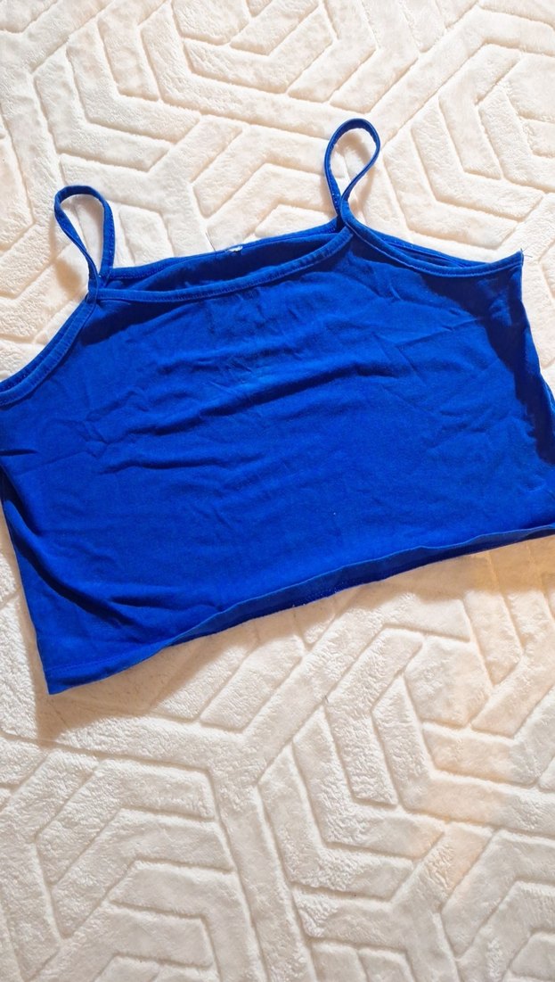 Kadın Lacivert İnce Askılı Atlet - Görsel 2