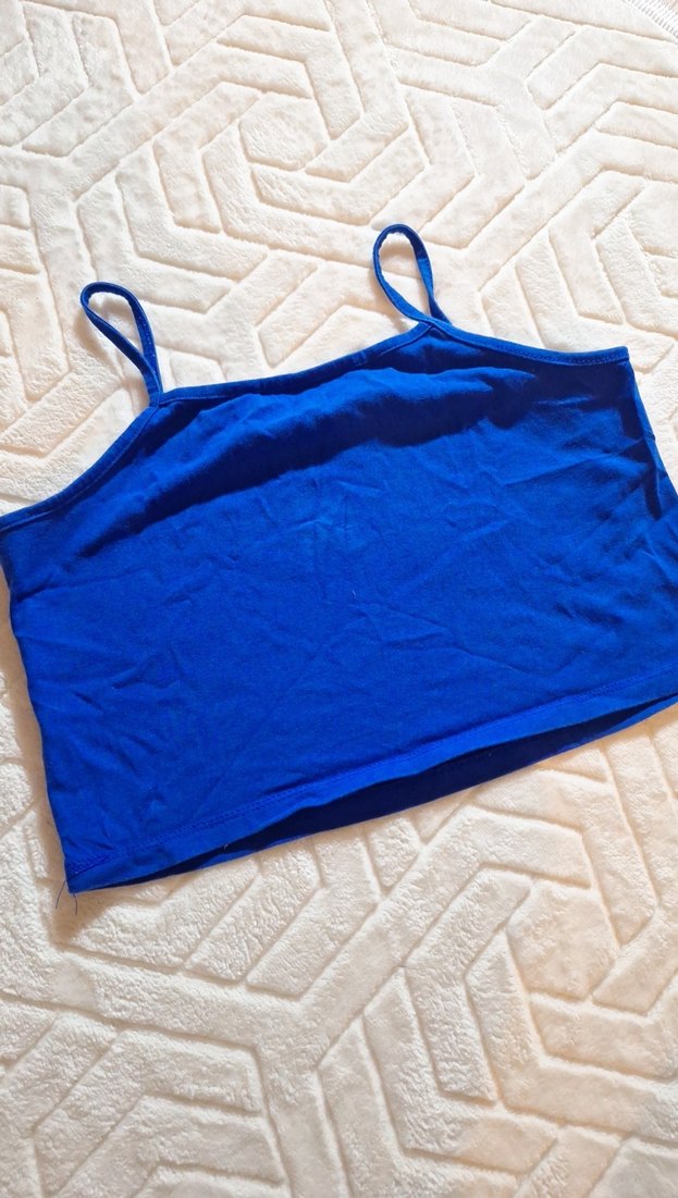 Kadın Lacivert İnce Askılı Atlet - Görsel 4