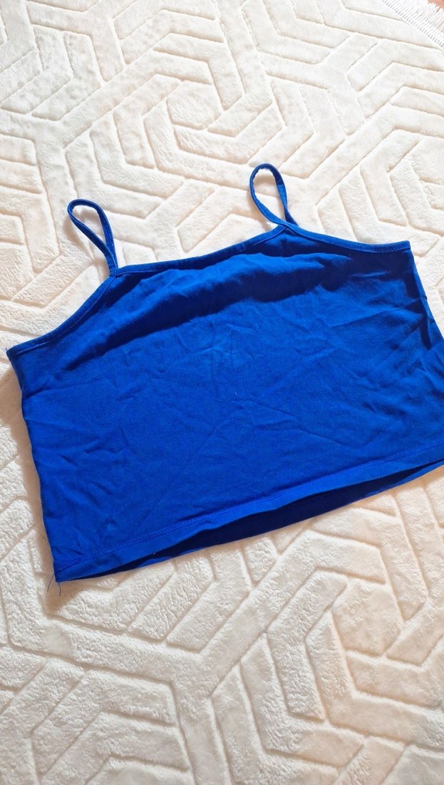 Kadın Lacivert İnce Askılı Atlet - Görsel 3