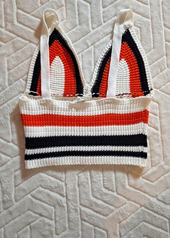 Çizgili Çok Renkli Mini Bralet - Görsel 3