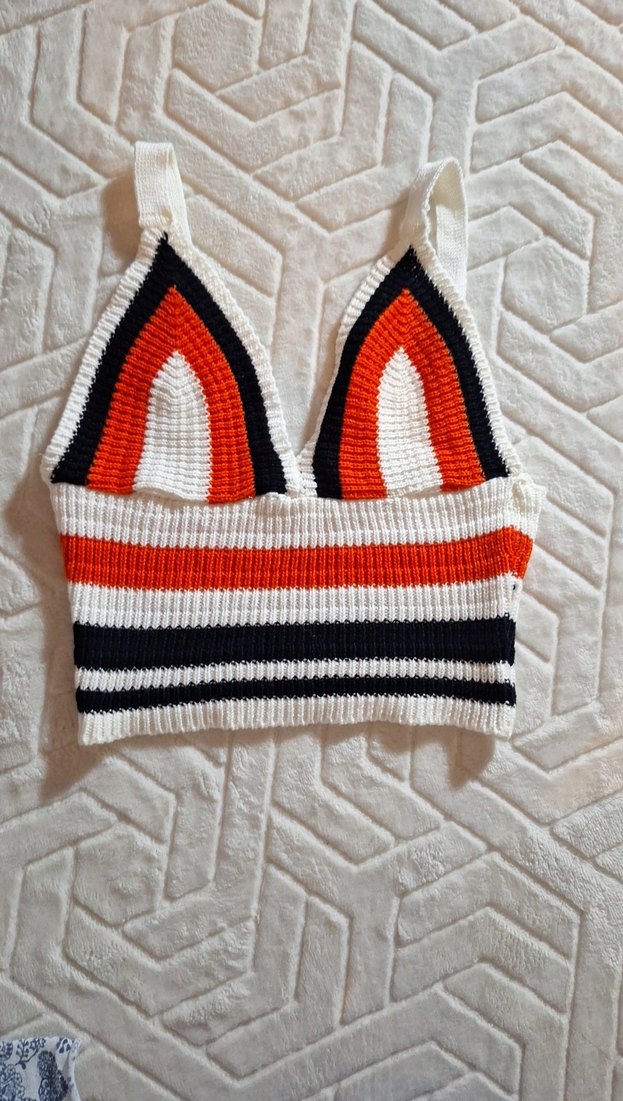 Çizgili Çok Renkli Mini Bralet - Görsel 2