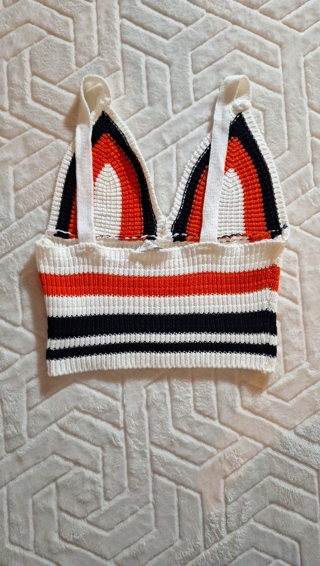 Çizgili Çok Renkli Mini Bralet - Görsel 3