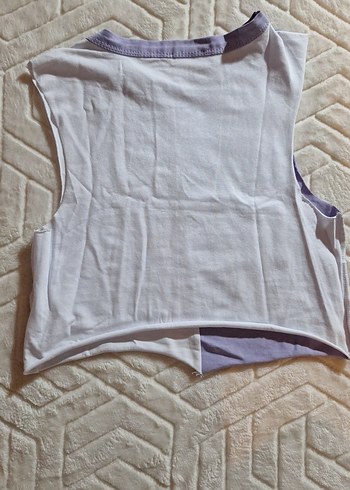 Mor Beyaz Baskılı Kadın Atlet - Görsel 4