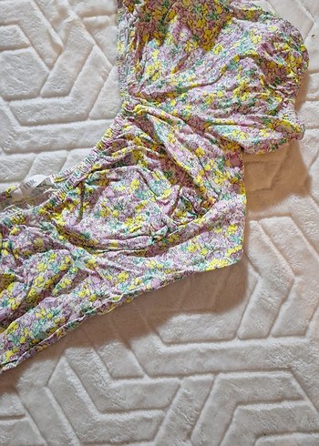 Bohem Mini Bluz, Fırfırlı, Çok Renkli - Görsel 4