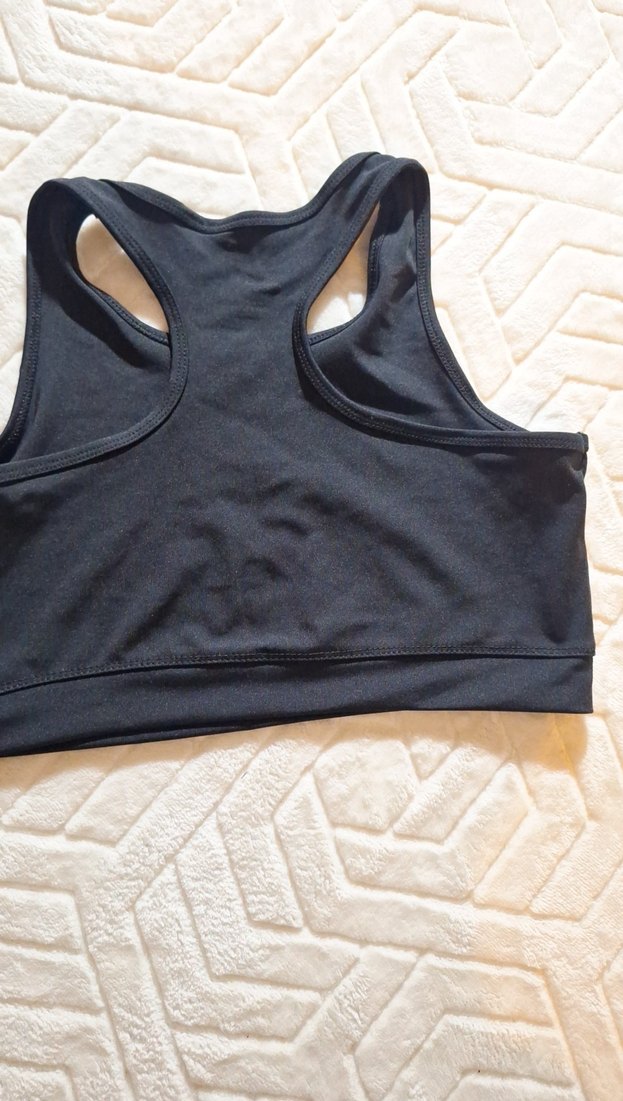 Nike Pro Siyah Baskılı Spor Sütyeni - Görsel 4