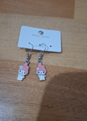 Pembe Mini Boncuklu Sokak Stili Küpe