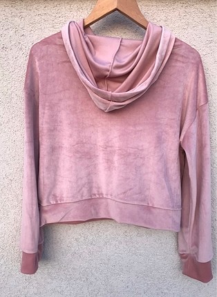 Kadife kumaş sweatshirt 