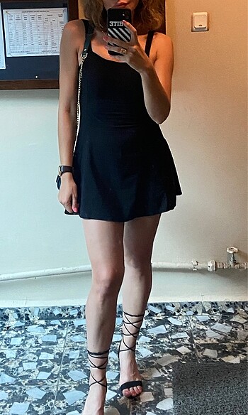 36 Beden siyah Renk mini elbise