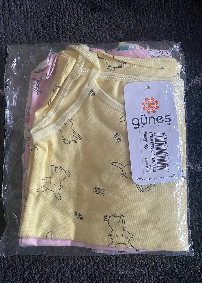 2-3 yaş kız çocuk atleti etiketli - Görsel 3