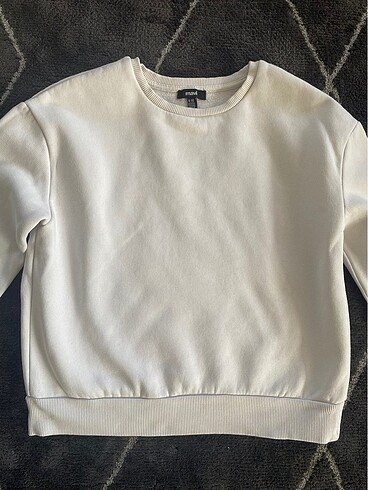 Mavi 9-10 yaş beyaz sweat
