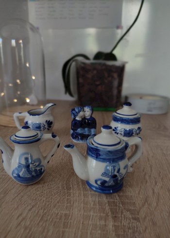 English Home Mavi Mini Seramik Çaydanlık tekli