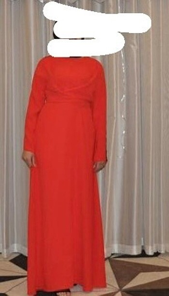 Kırmızı abiye elbise - Görsel 5