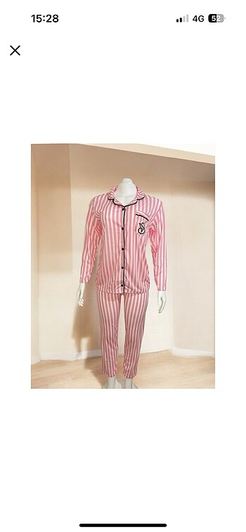 VS düğmeli pijama takımı