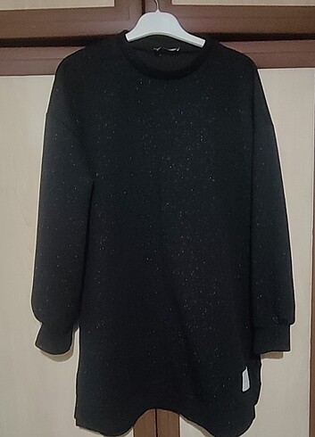 36 Beden Siyah simli kışlık tunik