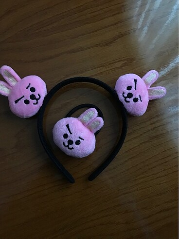 BTS Jungkook BT21 Cooky Taç ve Saç Tokası