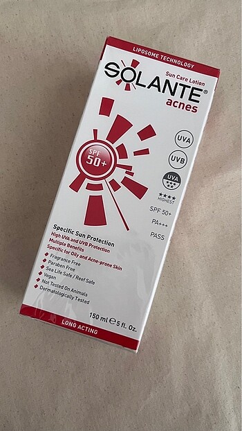Diğer Solante acnes güneş kremi 150 ml