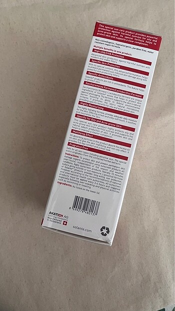 Beden Solante acnes güneş kremi 150 ml