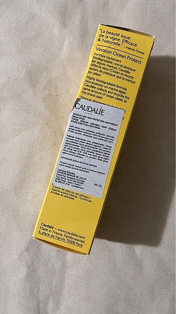  Beden Caudalie vinosun güneş kremi 40 ml
