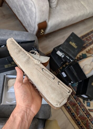 Elle HAKİKİ DERİ SÜET BEJ LOAFER  - Görsel 8