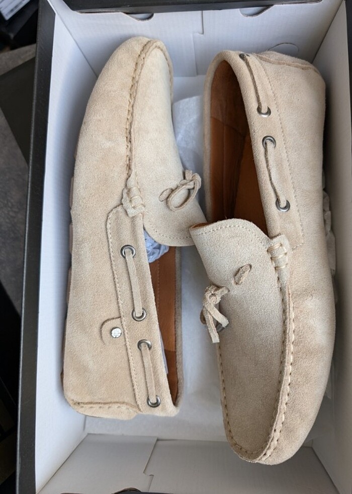 Elle HAKİKİ DERİ SÜET BEJ LOAFER  - Görsel 3