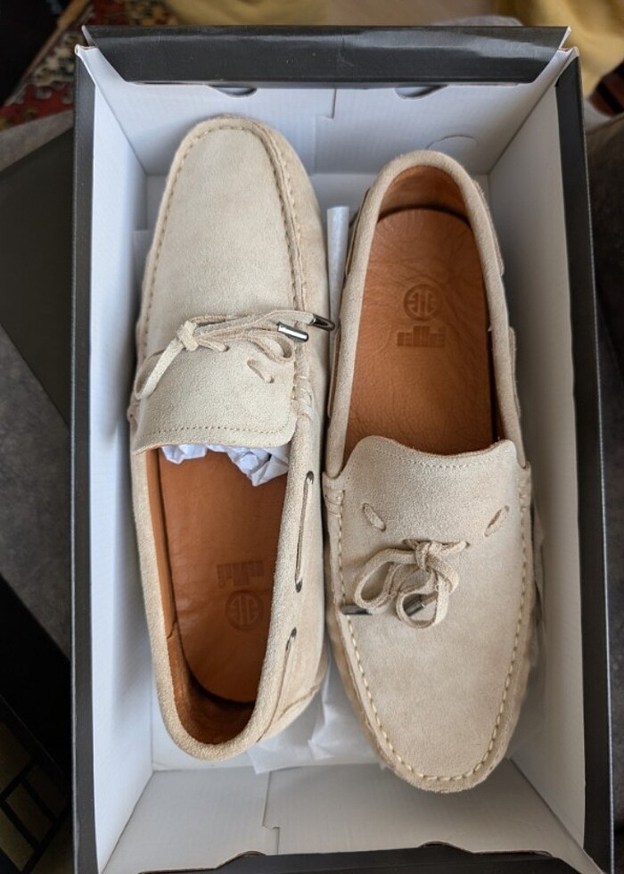 Elle HAKİKİ DERİ SÜET BEJ LOAFER  - Görsel 4