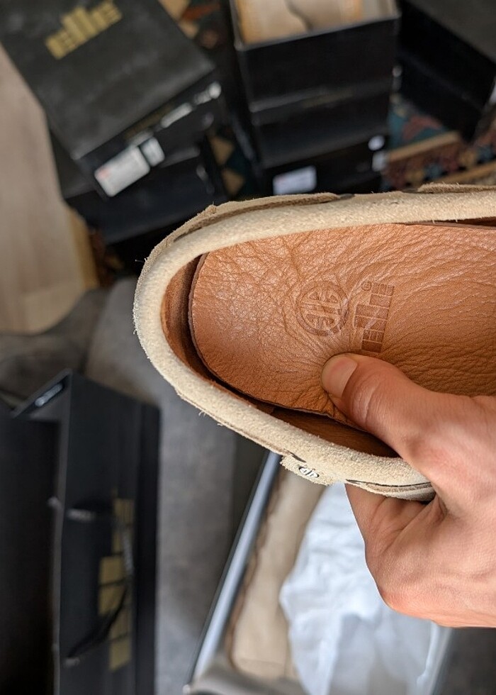 Elle HAKİKİ DERİ SÜET BEJ LOAFER  - Görsel 5