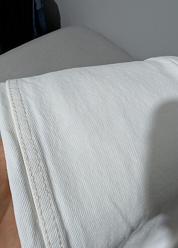 Zara beyaz kot pantolon  - Görsel 2