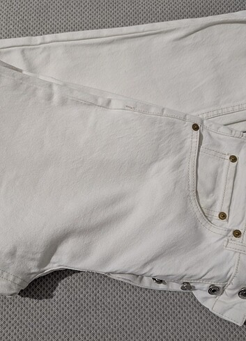 Zara beyaz kot pantolon  - Görsel 3