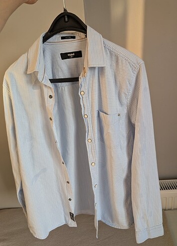 MAVİ JEANS S BEDEN GÖMLEK  - Görsel 3
