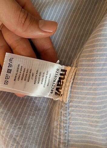 MAVİ JEANS S BEDEN GÖMLEK  - Görsel 8