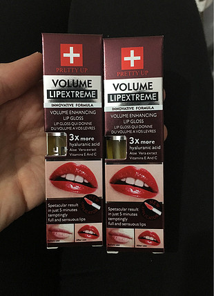 Dudak dolgunlaştırıcı lipgloss ikili