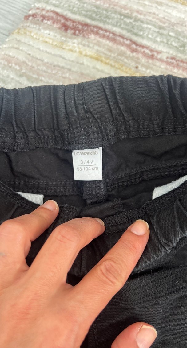 Erkek Siyah Kot Pantolon - Görsel 4