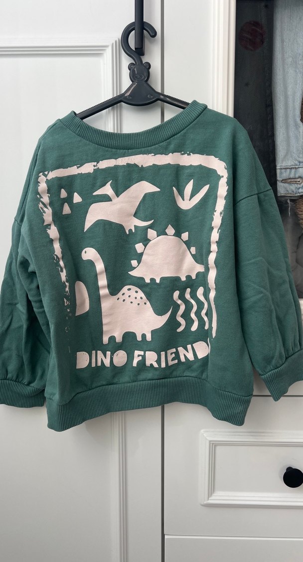 Erkek Çocuk Yeşil Baskılı Sweatshirt - Görsel 2