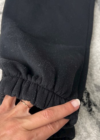 Siyah Kadın Rahat Kesim Eşofman Altı - Görsel 5