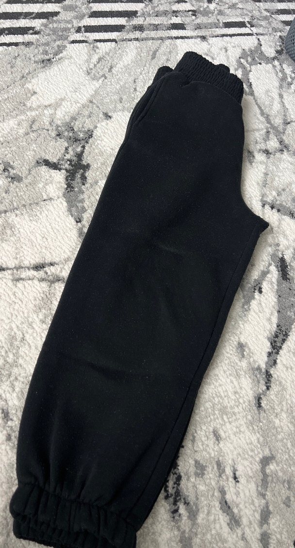 Siyah Kadın Rahat Kesim Eşofman Altı - Görsel 4